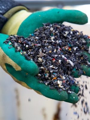 Plastic,Granulate,In,A,Plastic,Waste,Recycling,Plant